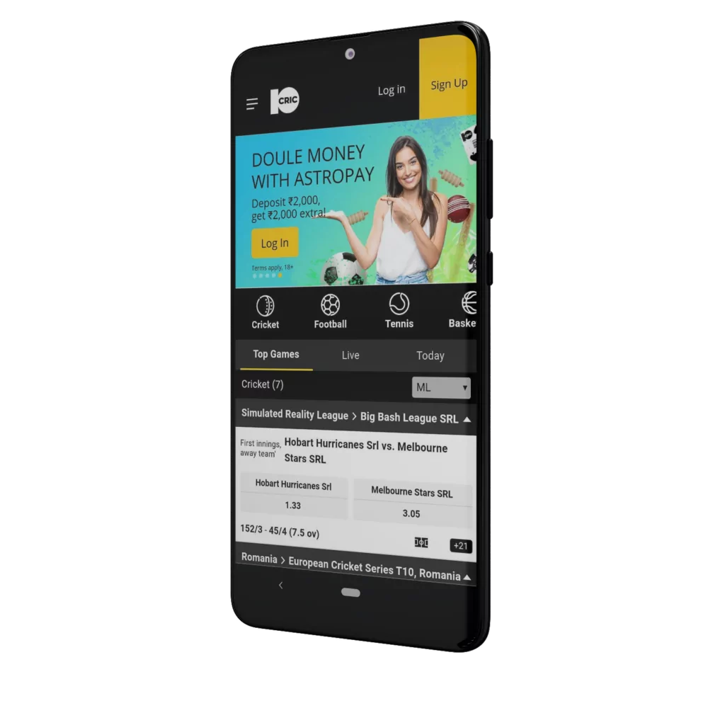 10CRIC App Preview